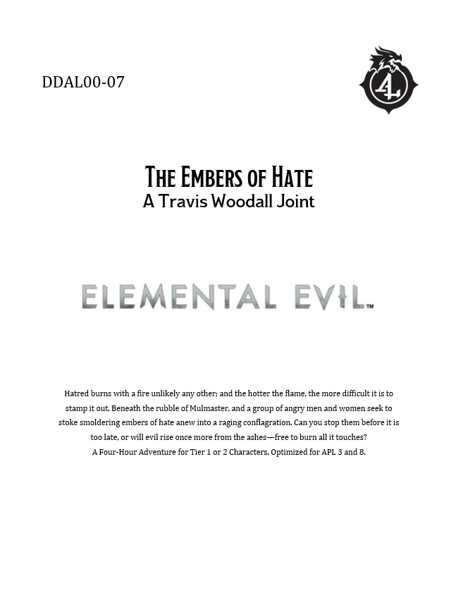 DDAL00-07 The Embers of Hate (2nd tier) [FG]